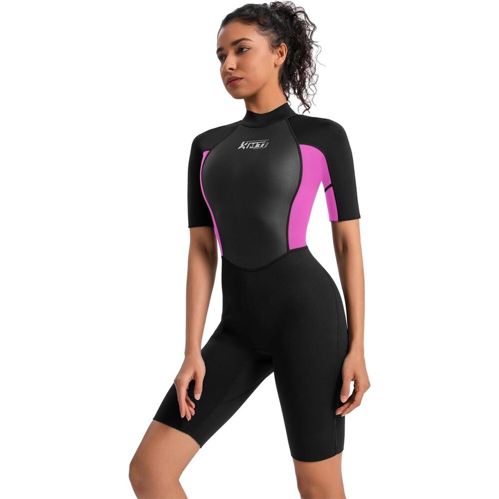 NWOT KMT Women Wetsuit 2mm Neoprene Shorty Wet Suits